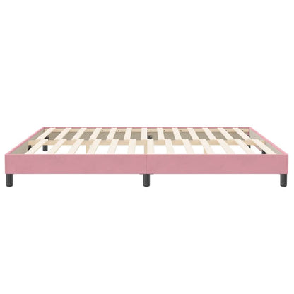 Giroletto senza Materasso Rosa 200x210 cm in Velluto - homemem39