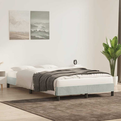 Giroletto senza Materasso Grigio Chiaro 80x220 cm Velluto | homemem39