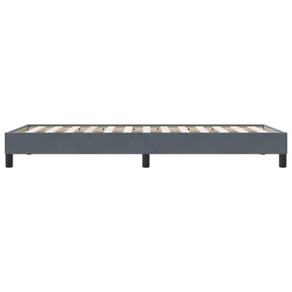Giroletto senza Materasso Grigio Scuro 80x220 cm Velluto | homemem39