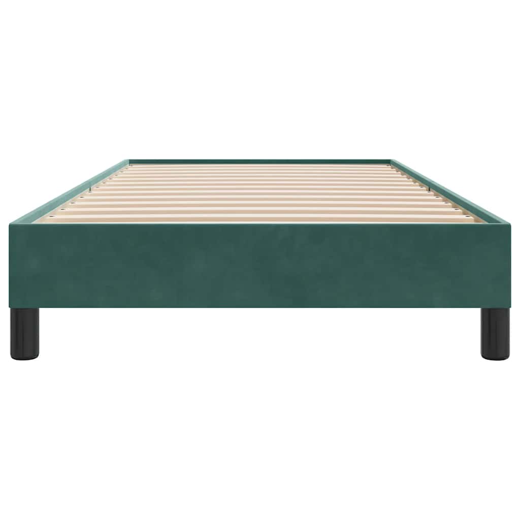 Giroletto senza Materasso Verde Scuro 80x220 cm in Velluto - homemem39