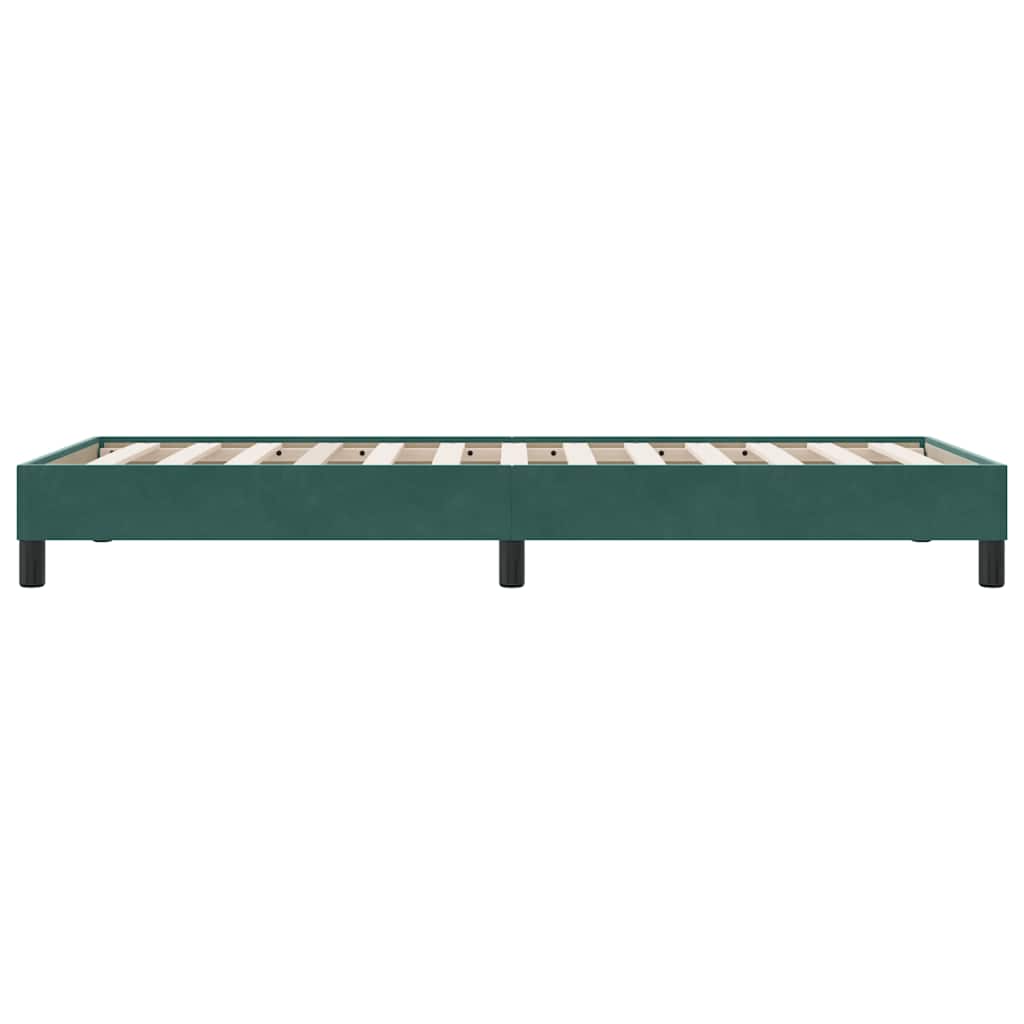 Giroletto senza Materasso Verde Scuro 80x220 cm in Velluto - homemem39