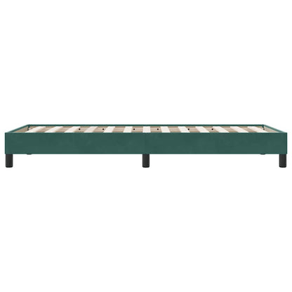 Giroletto senza Materasso Verde Scuro 80x220 cm in Velluto - homemem39