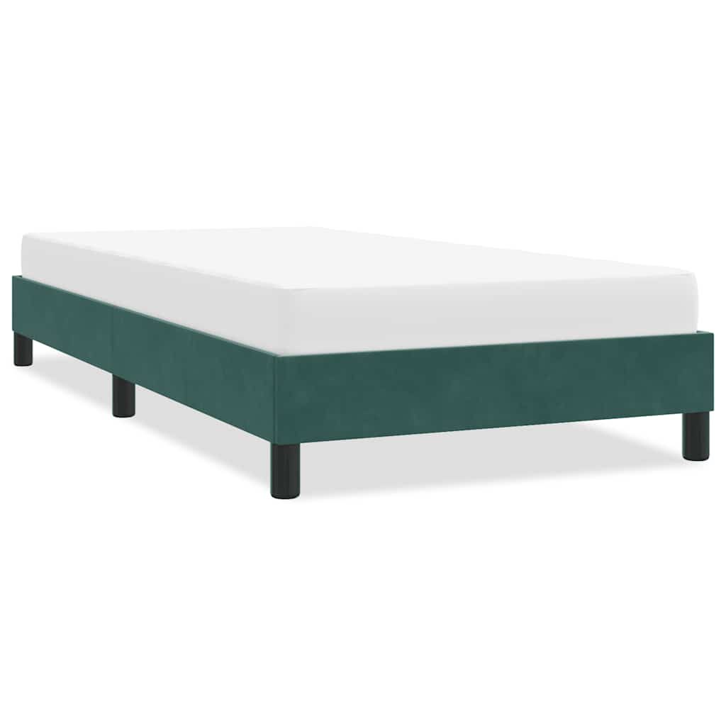 Giroletto senza Materasso Verde Scuro 80x220 cm in Velluto - homemem39