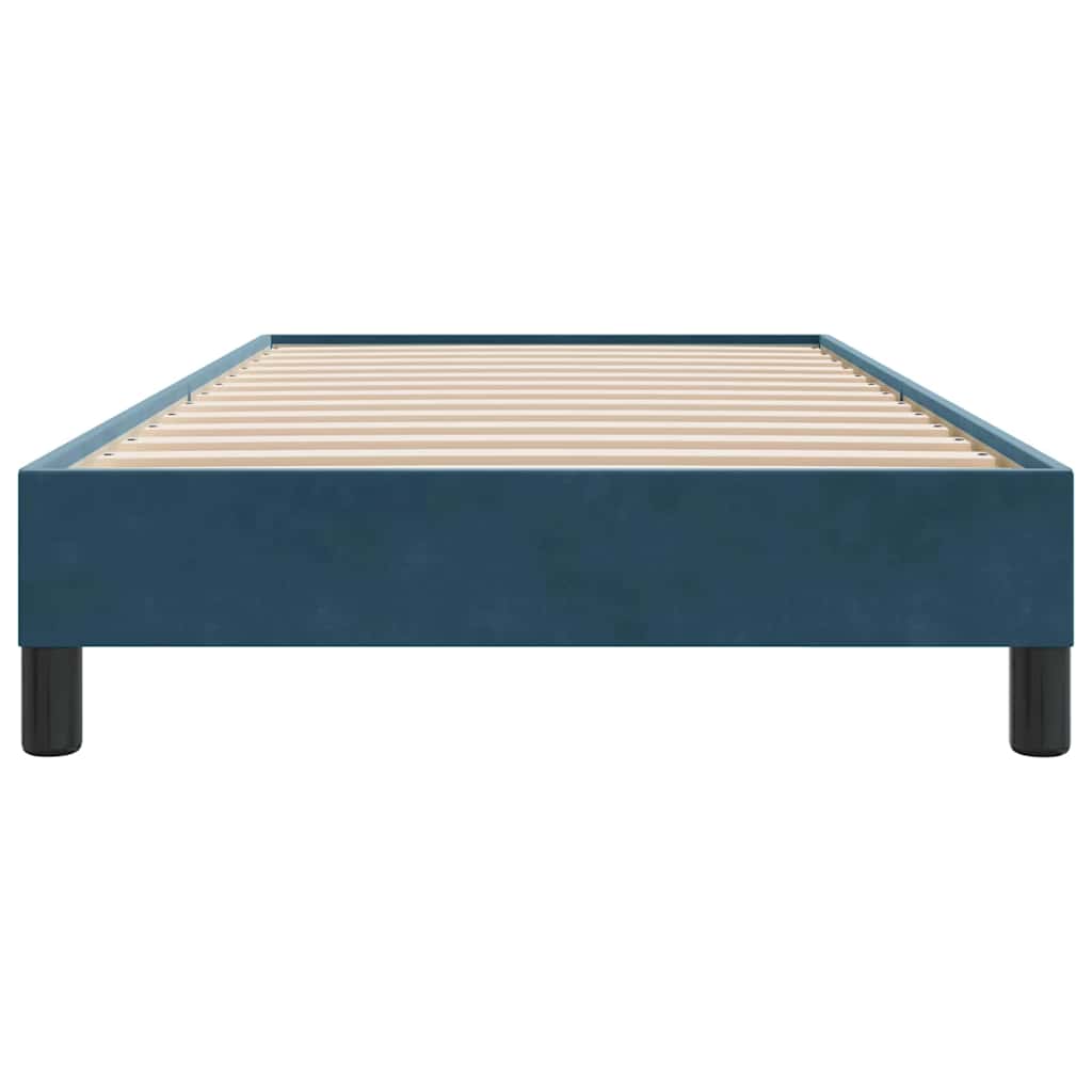 Giroletto senza Materasso Blu Scuro 80x220 cm in Velluto | homemem39