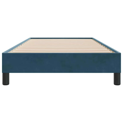 Giroletto senza Materasso Blu Scuro 80x220 cm in Velluto | homemem39