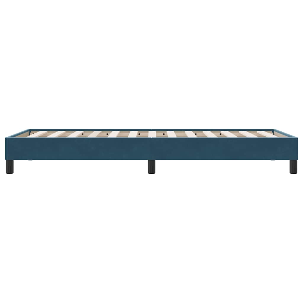 Giroletto senza Materasso Blu Scuro 80x220 cm in Velluto | homemem39