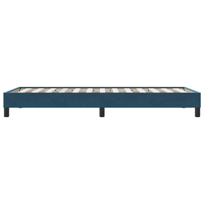 Giroletto senza Materasso Blu Scuro 80x220 cm in Velluto | homemem39