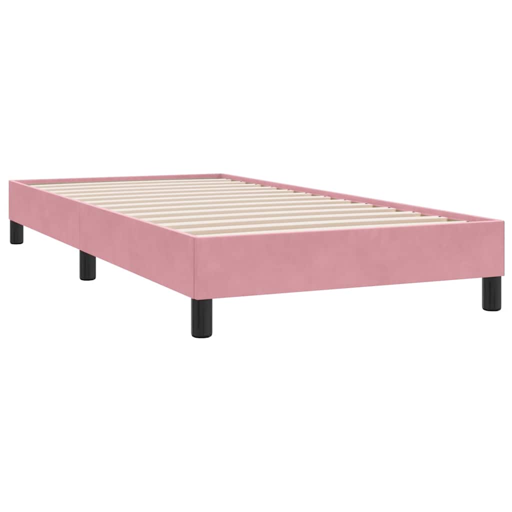 Giroletto senza Materasso Rosa 80x220 cm Velluto - homemem39