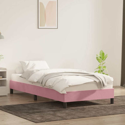 Giroletto senza Materasso Rosa 80x220 cm Velluto - homemem39