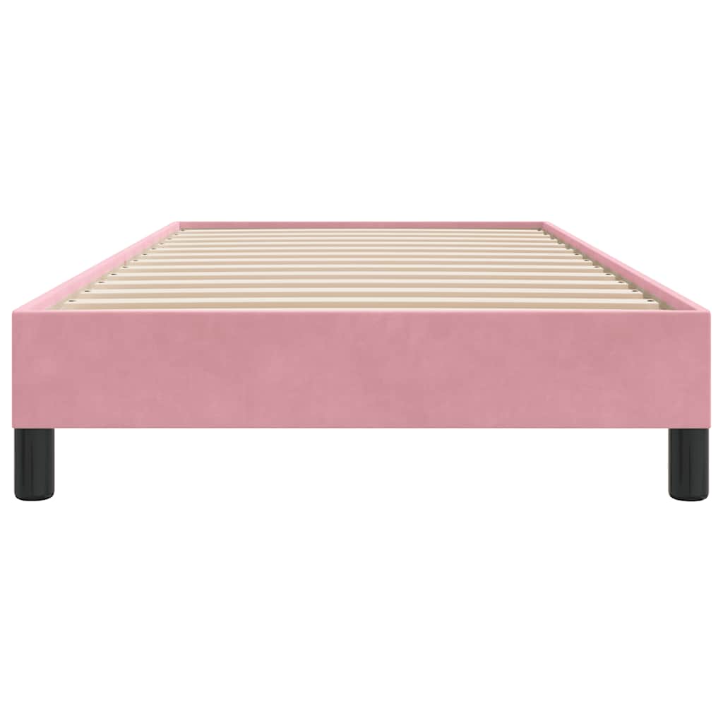 Giroletto senza Materasso Rosa 80x220 cm Velluto - homemem39