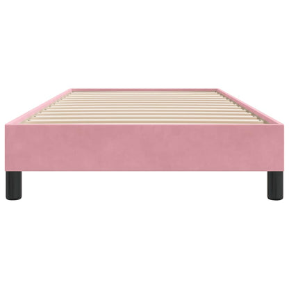 Giroletto senza Materasso Rosa 80x220 cm Velluto - homemem39