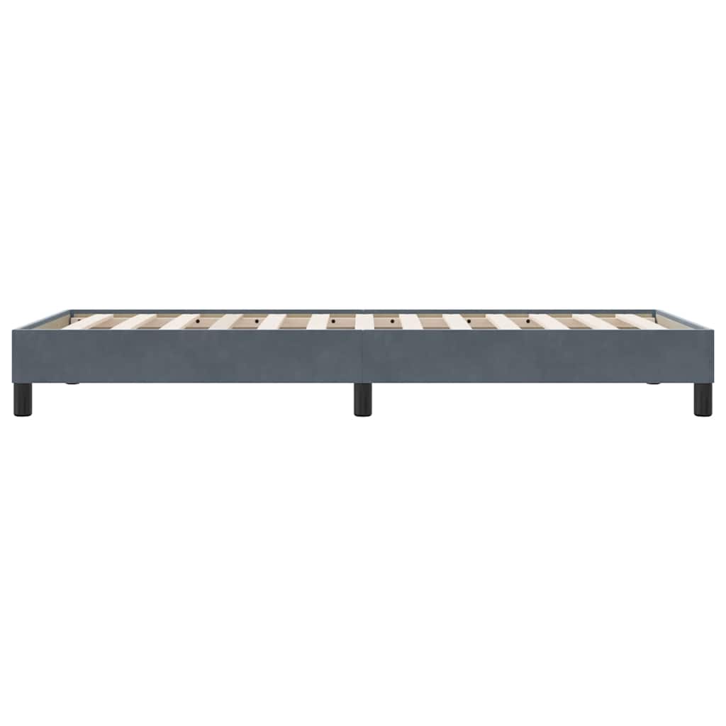 Giroletto senza Materasso Grigio Scuro 90x220 cm Velluto | homemem39