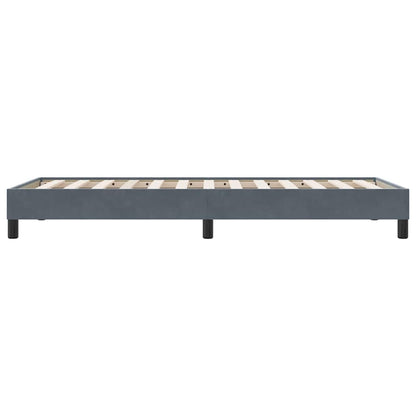 Giroletto senza Materasso Grigio Scuro 90x220 cm Velluto | homemem39