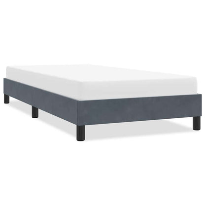 Giroletto senza Materasso Grigio Scuro 90x220 cm Velluto | homemem39