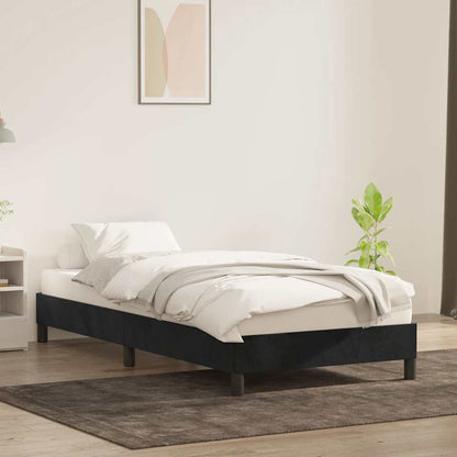 Giroletto senza Materasso Nero 90x220 cm in Velluto | homemem39
