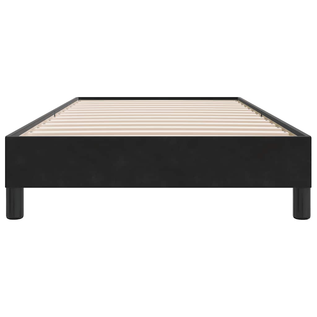 Giroletto senza Materasso Nero 90x220 cm in Velluto | homemem39