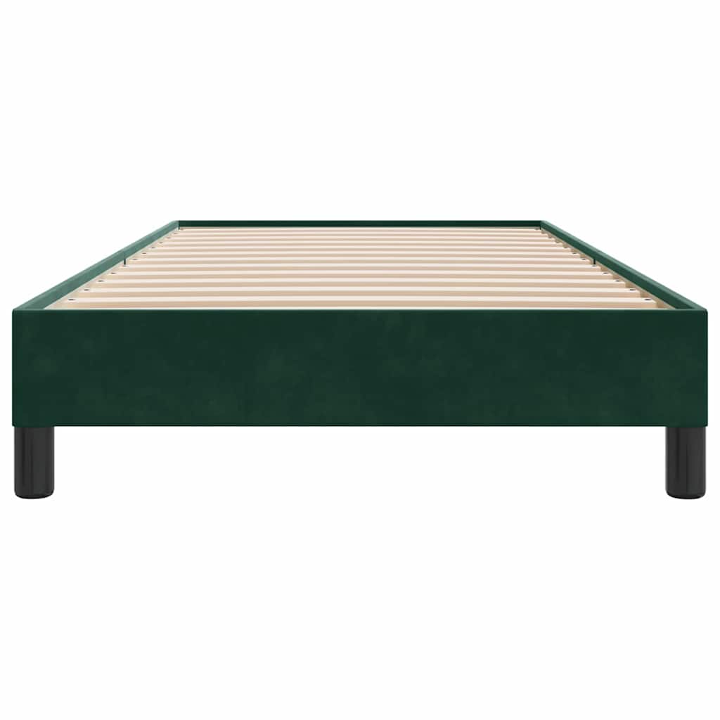 Giroletto senza Materasso Verde Scuro 90x220 cm in Velluto | homemem39