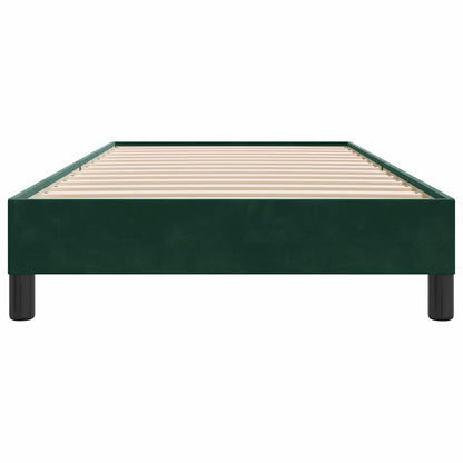 Giroletto senza Materasso Verde Scuro 90x220 cm in Velluto | homemem39