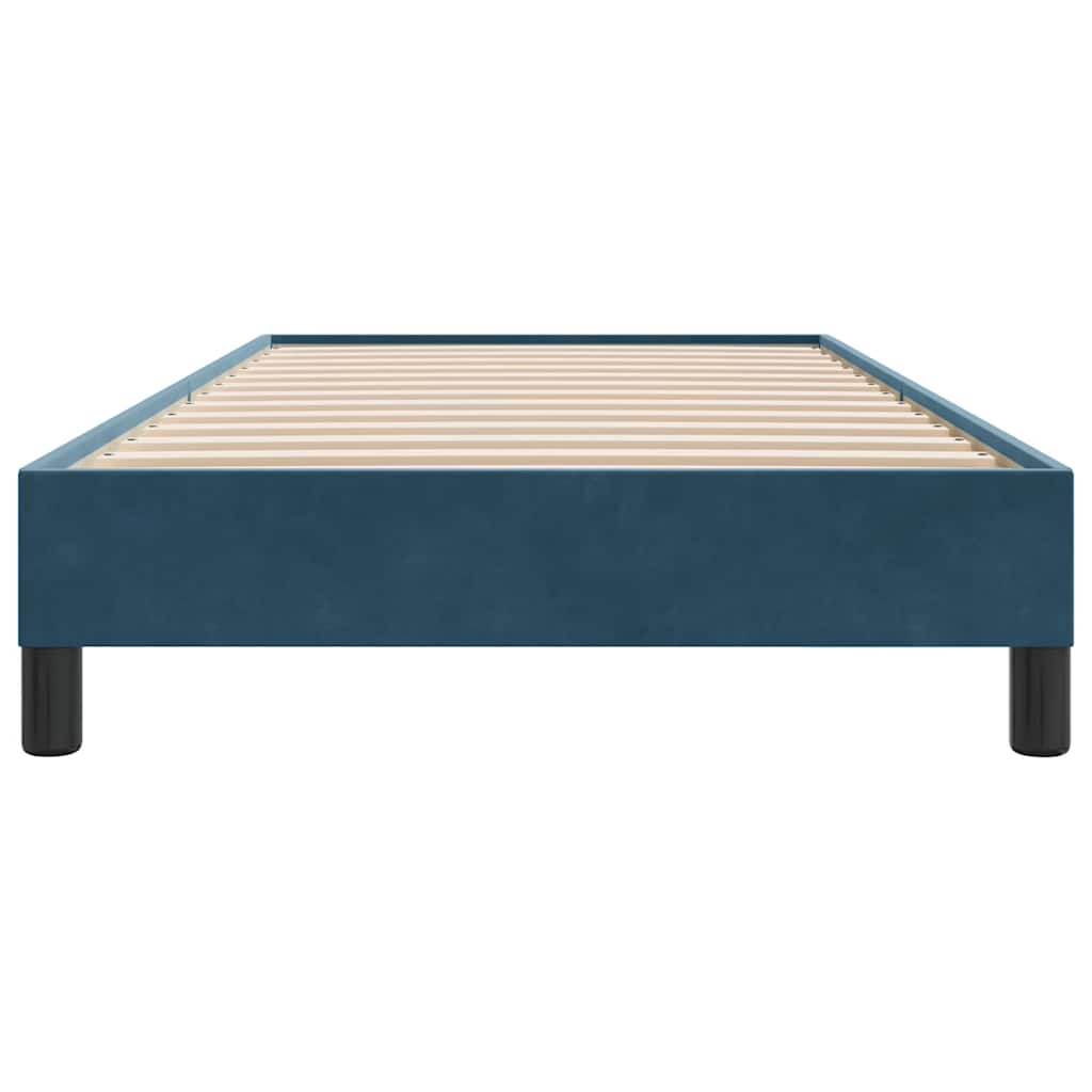 Giroletto senza Materasso Blu Scuro 90x220 cm in Velluto | homemem39