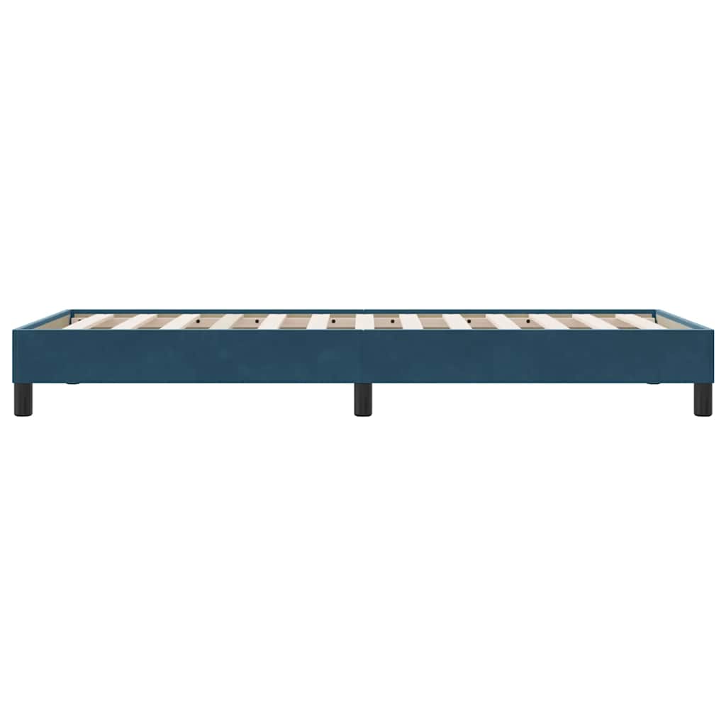 Giroletto senza Materasso Blu Scuro 90x220 cm in Velluto | homemem39