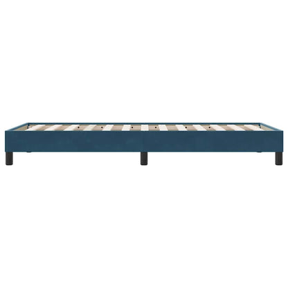 Giroletto senza Materasso Blu Scuro 90x220 cm in Velluto | homemem39
