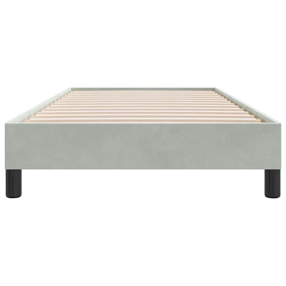 Giroletto senza Materasso Grigio Chiaro 100x220 cm Velluto | homemem39