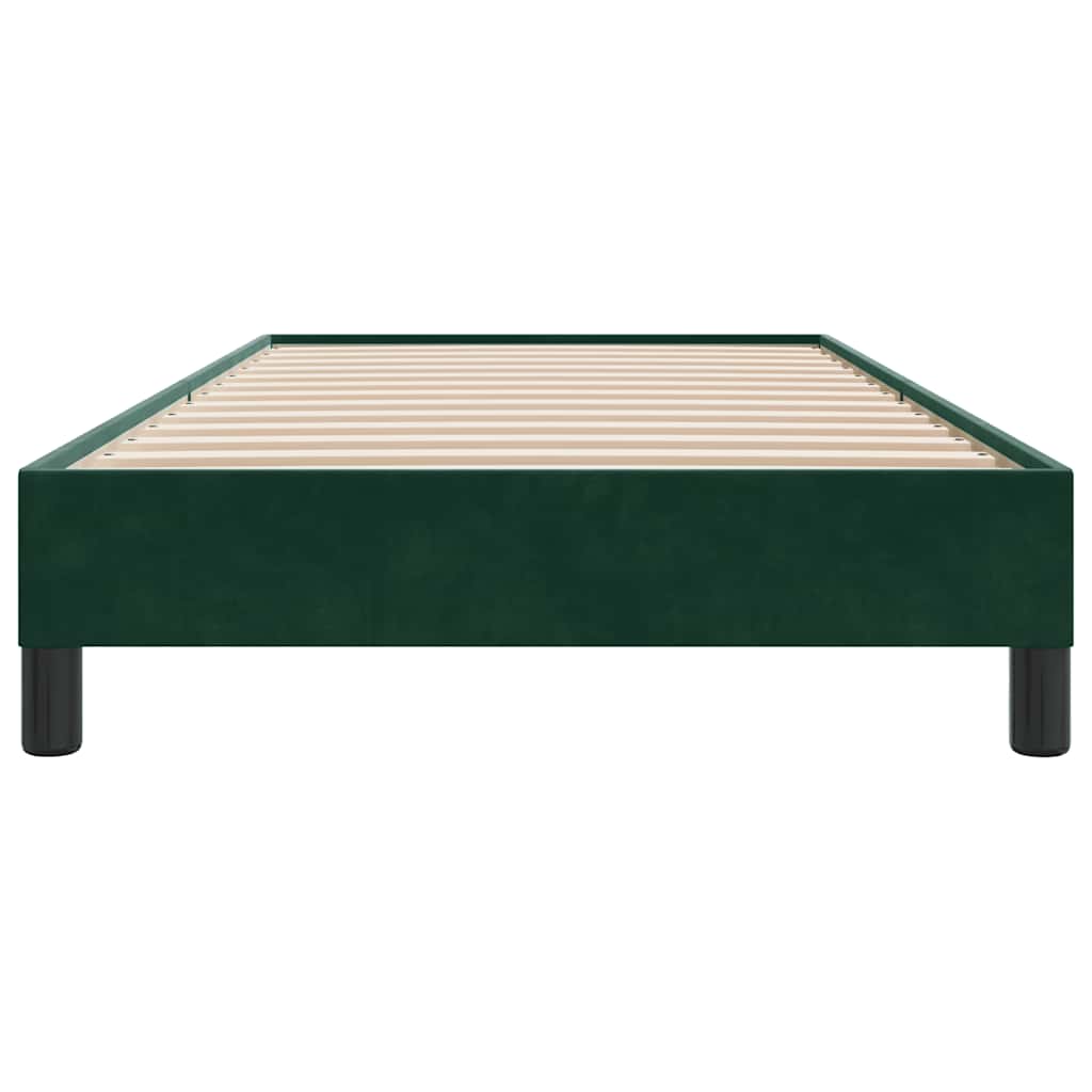 Giroletto senza Materasso Verde Scuro 100x220 cm in Velluto | homemem39
