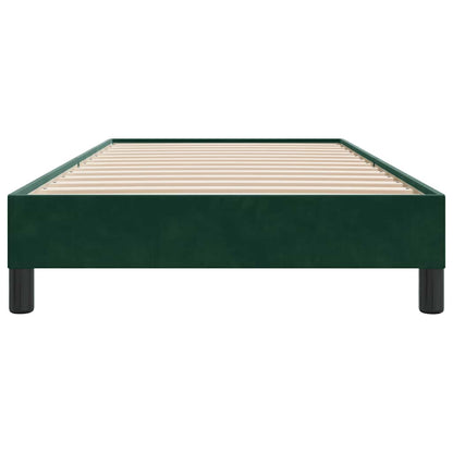 Giroletto senza Materasso Verde Scuro 100x220 cm in Velluto | homemem39