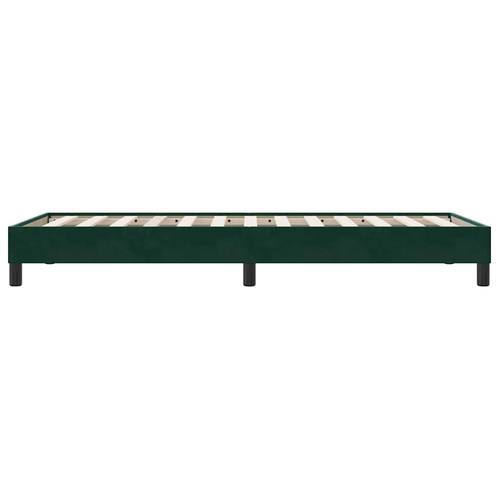 Giroletto senza Materasso Verde Scuro 100x220 cm in Velluto | homemem39