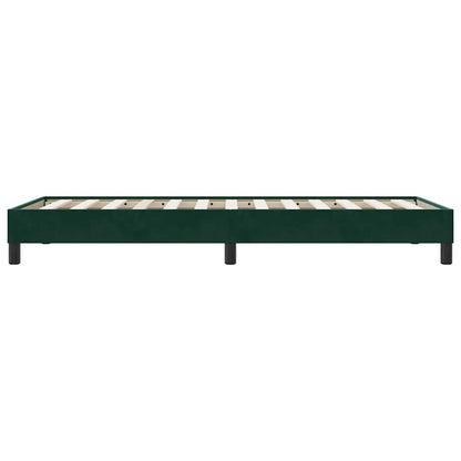 Giroletto senza Materasso Verde Scuro 100x220 cm in Velluto | homemem39