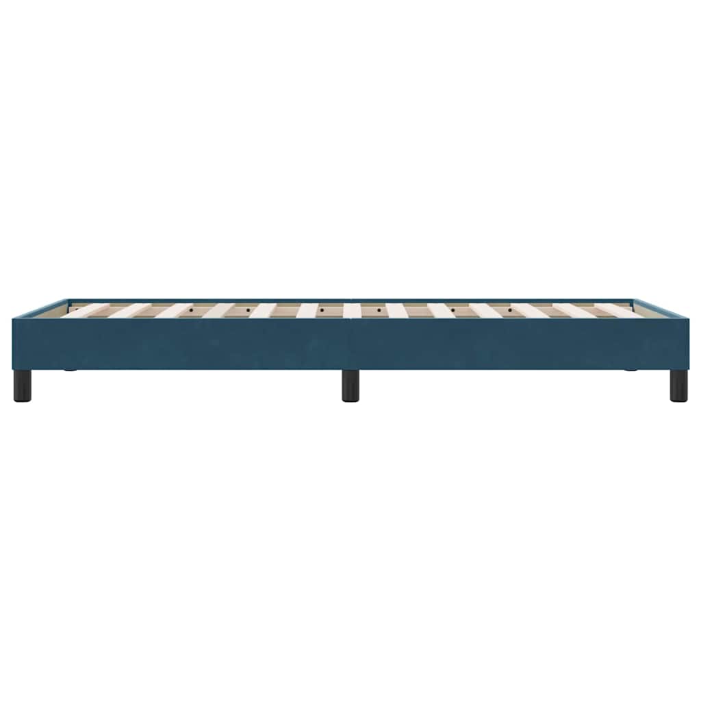 Giroletto senza Materasso Blu Scuro 100x220 cm in Velluto | homemem39