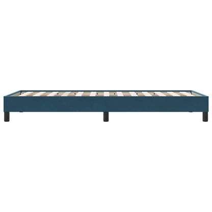 Giroletto senza Materasso Blu Scuro 100x220 cm in Velluto | homemem39