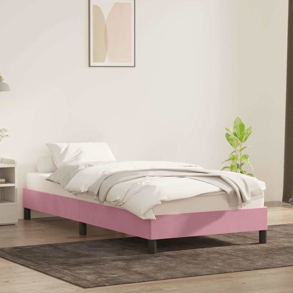 Giroletto senza Materasso Rosa 100x220 cm Velluto | homemem39
