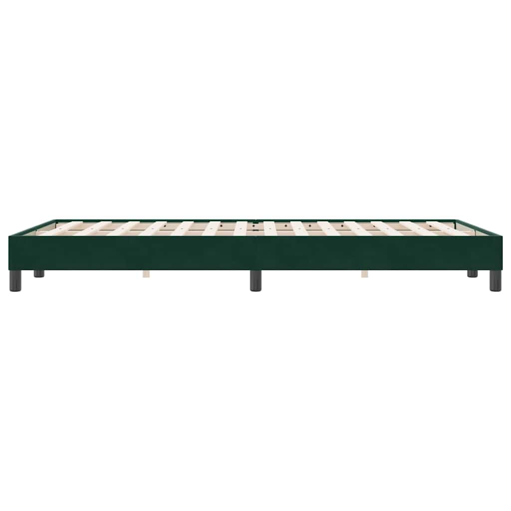 Giroletto senza Materasso Verde Scuro 120x220 cm Velluto | homemem39