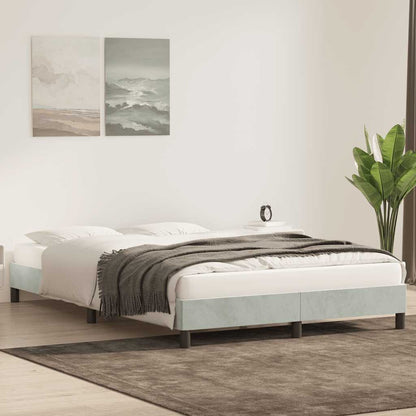 Giroletto senza Materasso Grigio Chiaro 140x220 cm Velluto | homemem39
