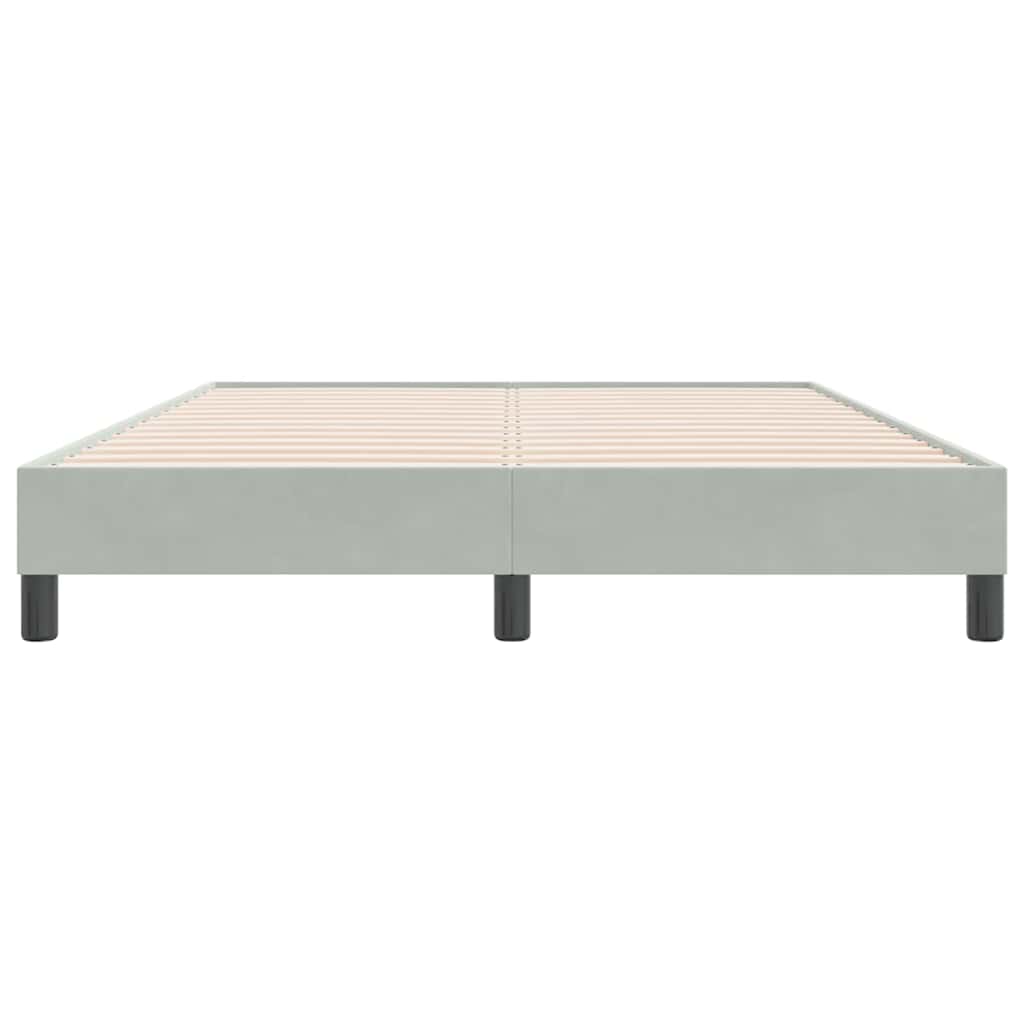 Giroletto senza Materasso Grigio Chiaro 140x220 cm Velluto | homemem39