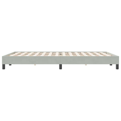 Giroletto senza Materasso Grigio Chiaro 140x220 cm Velluto | homemem39