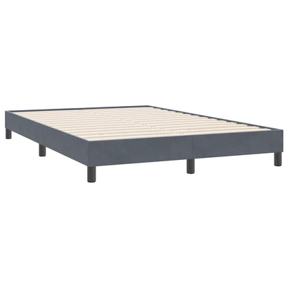 Giroletto senza Materasso Grigio Scuro 140x220 cm Velluto | homemem39