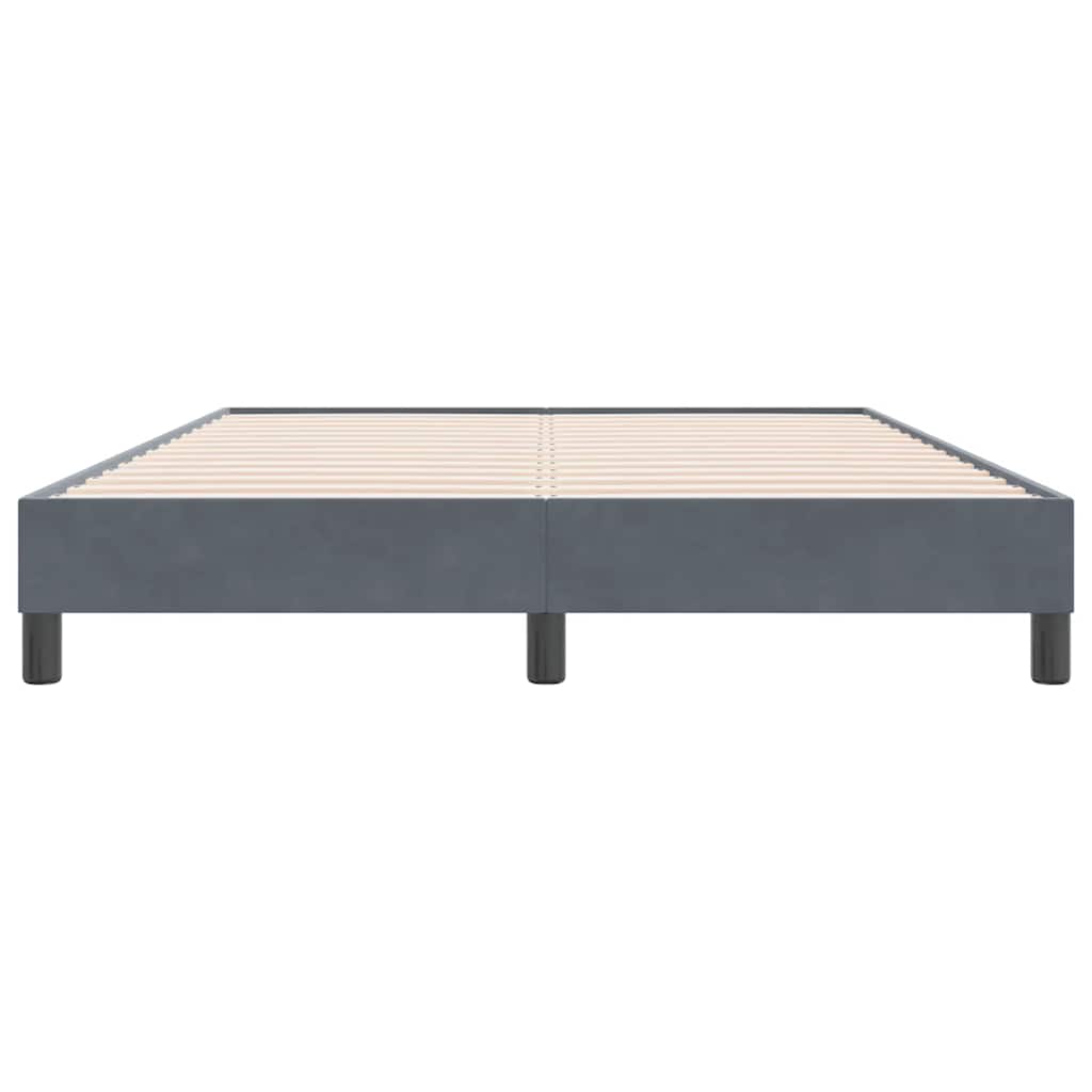 Giroletto senza Materasso Grigio Scuro 140x220 cm Velluto | homemem39