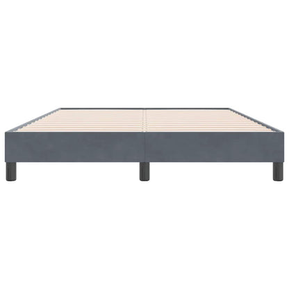 Giroletto senza Materasso Grigio Scuro 140x220 cm Velluto | homemem39