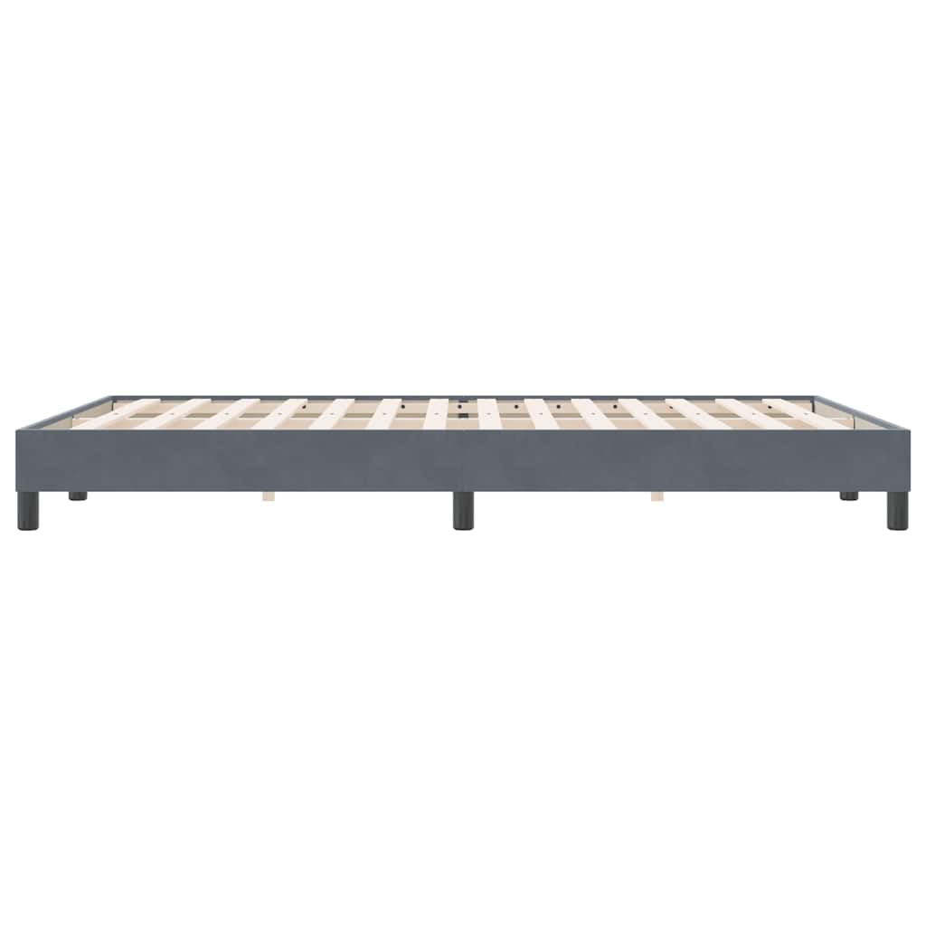 Giroletto senza Materasso Grigio Scuro 140x220 cm Velluto | homemem39