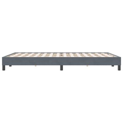 Giroletto senza Materasso Grigio Scuro 140x220 cm Velluto | homemem39