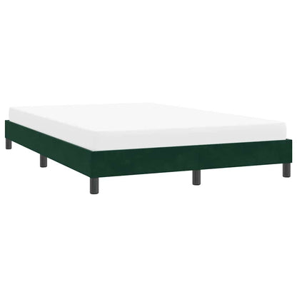 Giroletto senza Materasso Verde Scuro 140x220 cm in Velluto