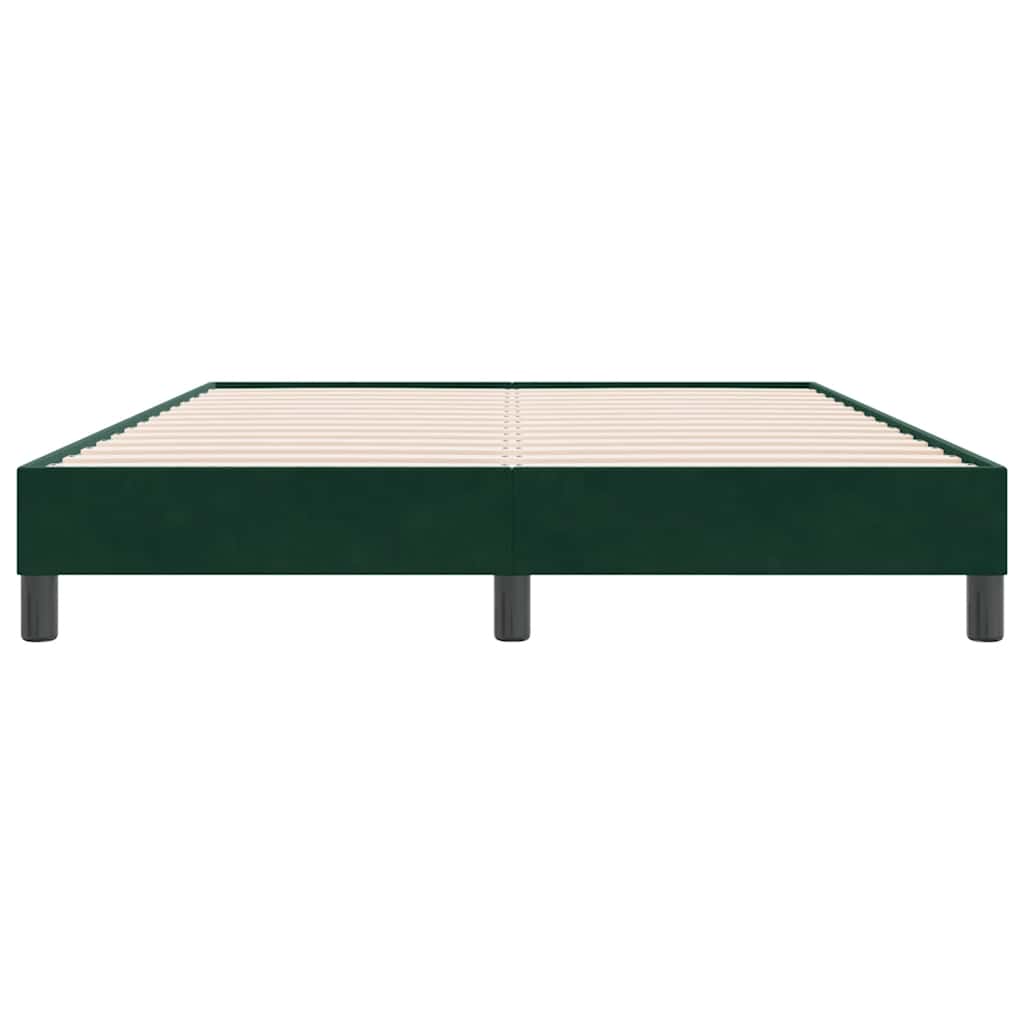 Giroletto senza Materasso Verde Scuro 140x220 cm in Velluto | homemem39