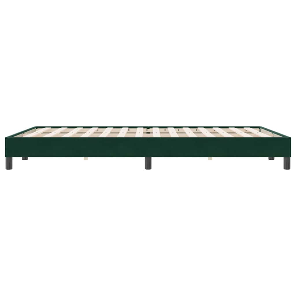 Giroletto senza Materasso Verde Scuro 140x220 cm in Velluto | homemem39