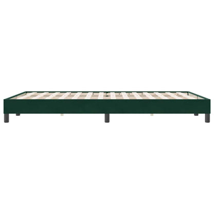 Giroletto senza Materasso Verde Scuro 140x220 cm in Velluto | homemem39