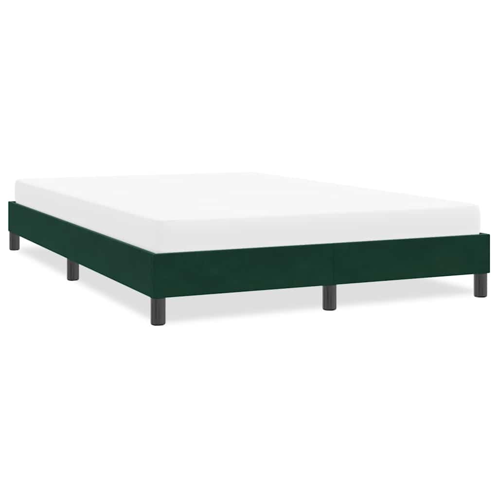 Giroletto senza Materasso Verde Scuro 140x220 cm in Velluto | homemem39