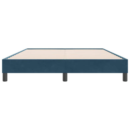 Giroletto senza Materasso Blu Scuro 140x220 cm in Velluto | homemem39
