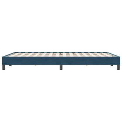 Giroletto senza Materasso Blu Scuro 140x220 cm in Velluto | homemem39