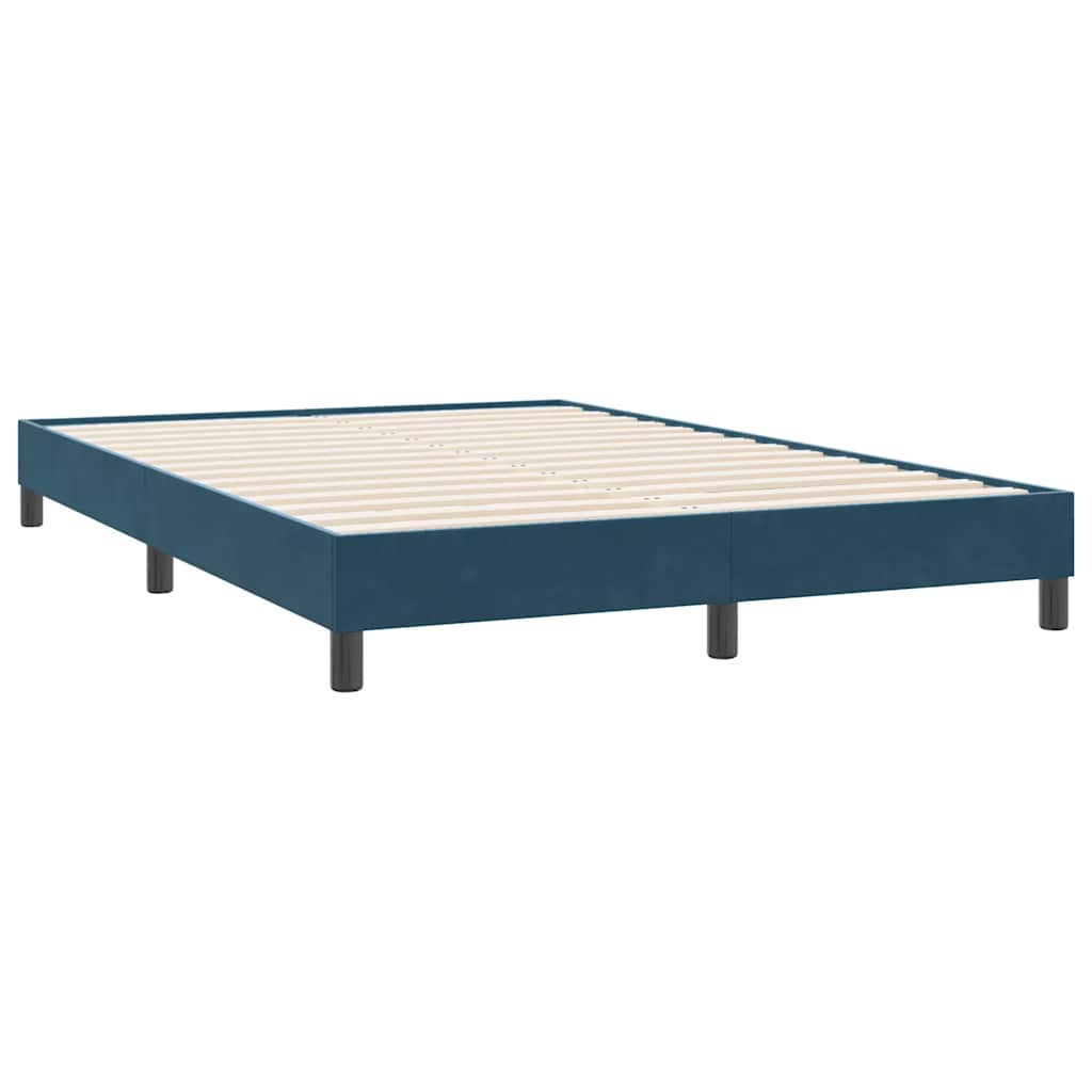 Giroletto senza Materasso Blu Scuro 140x220 cm in Velluto | homemem39